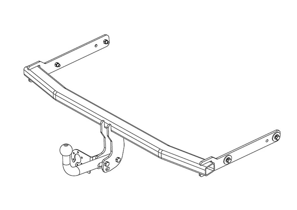 Фаркоп для Volkswagen Jetta VI 2011-2019 Тип шара: A. Нагрузки: 1500/75 кг, VW 32