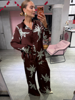 Шелковый костюм Coral Bay шоколад