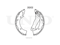 Колодки тормозные бараб. задние UNIO BRP-10053