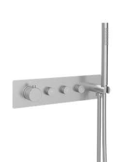 Душевой комплект STWORKI STUDIO S51210S + S512692S С ВНУТРЕННЕЙ ЧАСТЬЮ, сталь