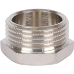 Заглушка с наружной резьбой STOUT SFT 0025 - 1" (для стальных труб, латунь никелированная)