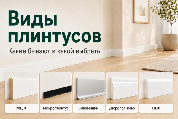 Виды плинтусов: какие бывают и какой выбрать Виды плинтусов: какие бывают и какой выбрать
