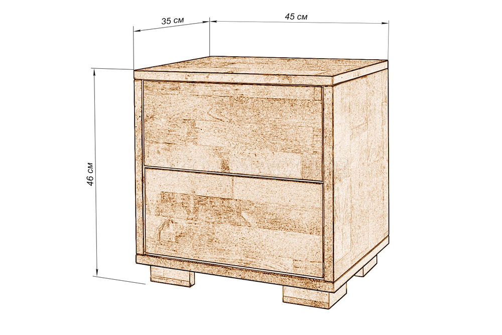Тумба прикроватная Данте