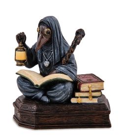 Veronese WS-1274/ 3 Статуэтка в стиле Фэнтези «Чумной доктор - гробовщик»