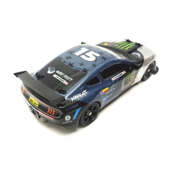 Радиоуправляемая машина для дрифта HB Ford Mustang (4WD, свет, пар, акб, 1:16) - SC16A05-1 бело-голубой