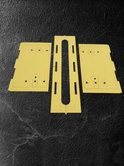 Шаблон для врезки дверных замков и ручек 195*18