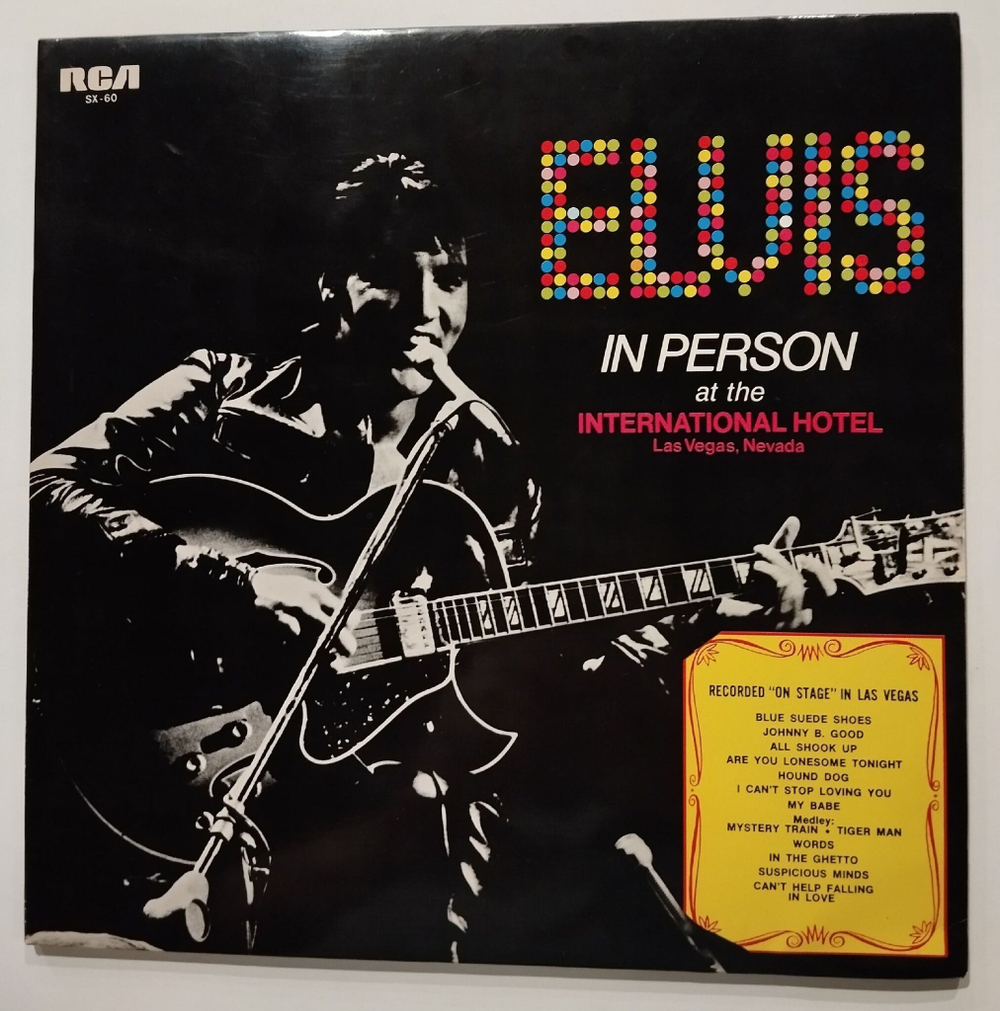 Винтажная виниловая пластинка LP Elvis Presley Elvis In Person At The International Hotel (Japan 1970)