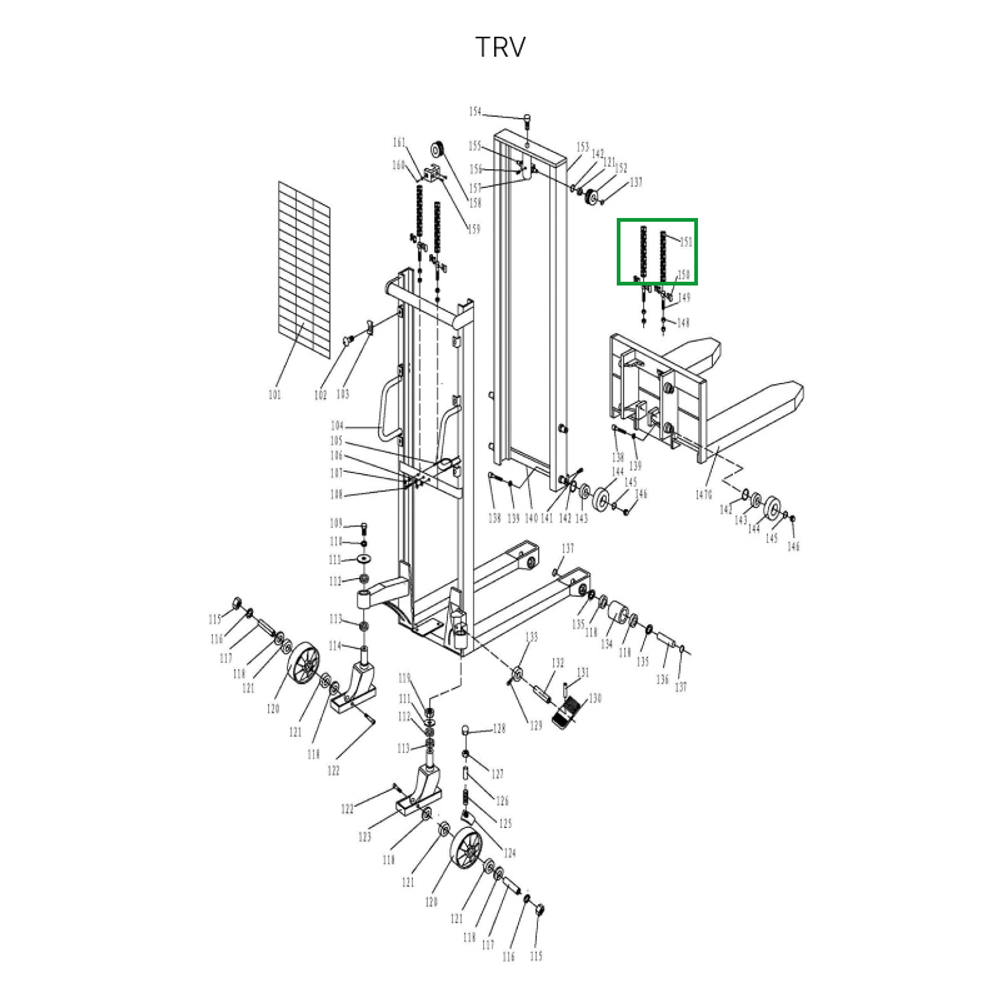 Цепь гидроузла для TRV1016