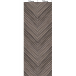 Ламинированная панель ПВХ ВЕК Шпон Орех Темный 2700х500мм