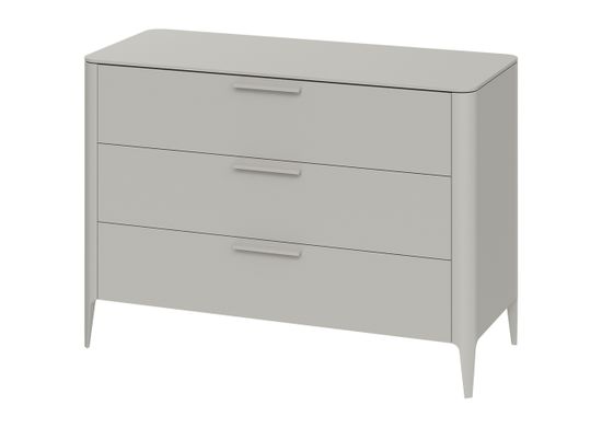 Комод Type 3 ящика ширина 120 см (серо-бежевый)