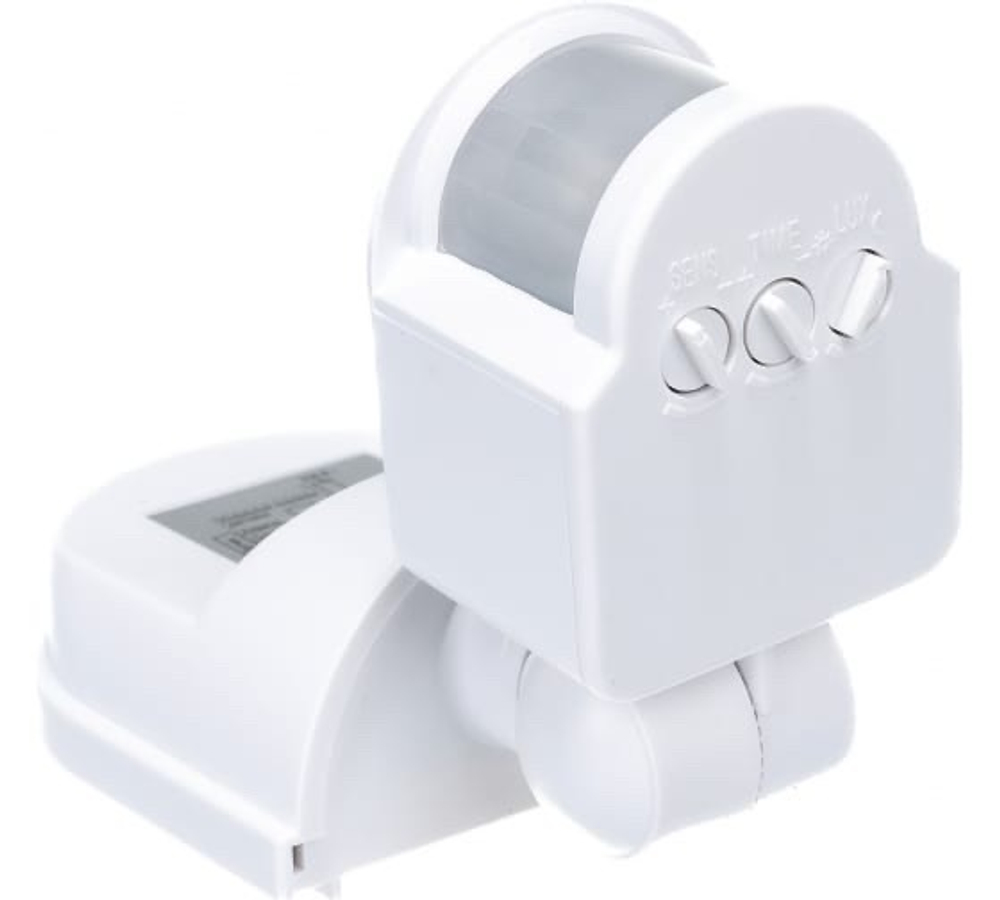 Датчик движения ДД-008 1100Вт 180град 12м IP44 белый IEK LDD10-008-1100-001