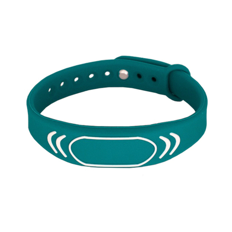 Перезаписываемый RFID браслет T5577 “SPORT” СИНЕ-ЗЕЛЕНЫЙ (125 кГц)