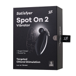 Черный вибростимулятор клитора 9см Satisfyer Spot On 2