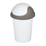 Контейнер для мусора "Rambai" круглый 10л (светло-серый)