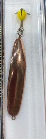 Блесна зимняя змейка с чертиком Судаковая цв: Медь (бл.1шт)