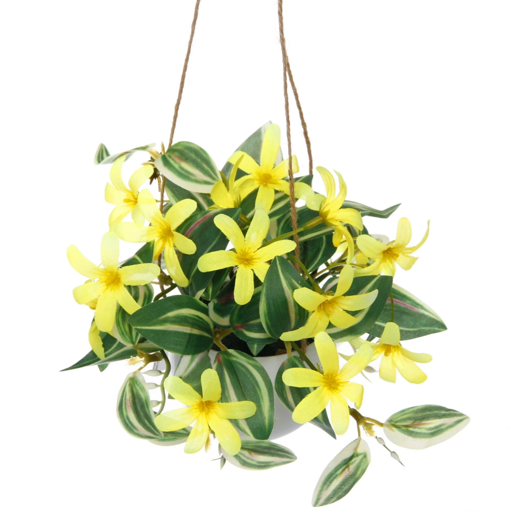 Цветочная композиция «Верона» 16см подвесная в горшке, желтые цветы