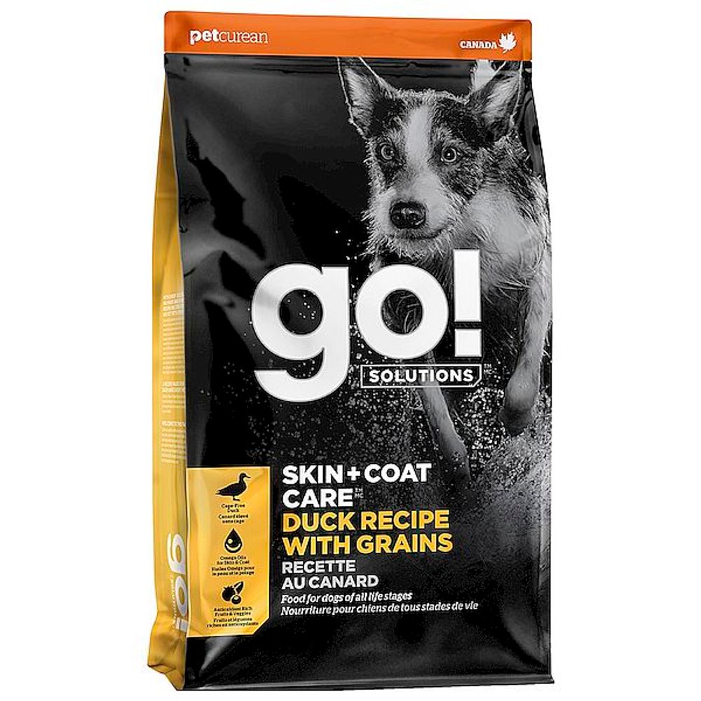 GO! SKIN+COAT CARE Duck Recipe With Grains корм для собак с Уткой и овсянкой 11,34кг GO! SKIN+COAT CARE Duck Recipe With Grains корм для собак с Уткой и овсянкой 11,34кг