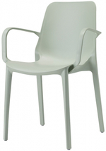 Кресло пластиковое Scab Design Ginevra, зеленый шалфей