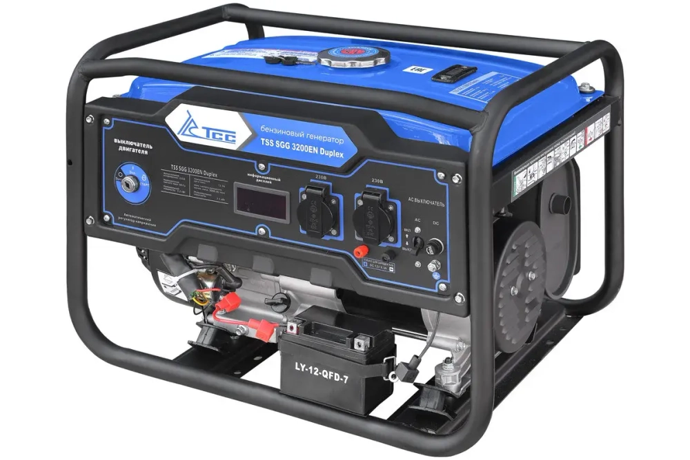 Генератор (3,2 кВт)TSS SGG 3200EN Duplex бензиновый