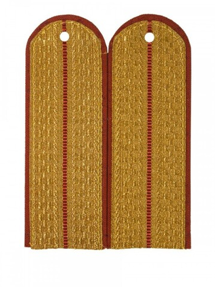 Погоны парадные золотые металлизированные МЧС один просвет