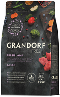 Grandorf Fresh 400гр Holistic Lamb&Sweet Potato Сухой корм для кошек, свежее мясо ягненка с бататом