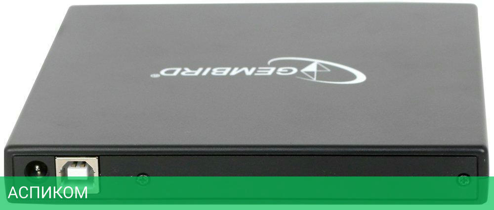 Оптический привод Gembird DVD-USB-02 Black