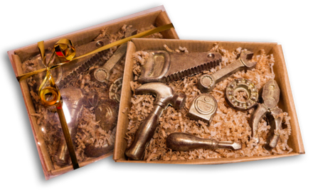 Шоколад ручной работы Набор "Инструменты" 60гр