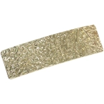 Заколка-автомат для волос «AKS - DesignPRO», прямоугольник, цвет золото и хром, 8*2,3см