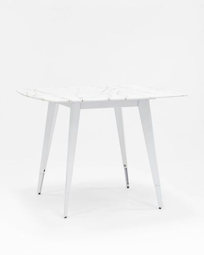 Стол обеденный Ричмонд 100*100 белый стеклянный