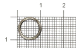 Кольцо заводное Lucky John Split Rings LJP5117