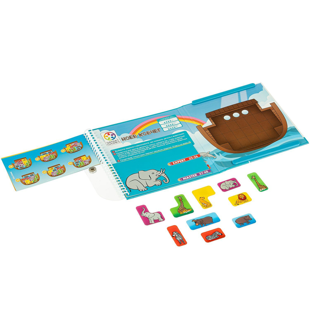 Магнитная игра Bondibon для путешествий, НОЕВ КОВЧЕГ 5+