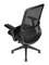Кресло офисное Норден / Некст LB блэк / Next LB black / черная сетка/черная ткань