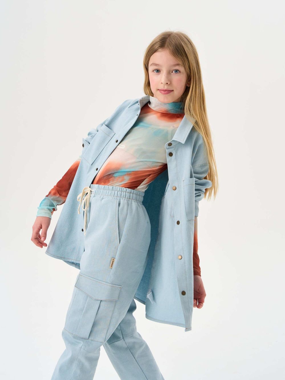 Бадлон из сетки "АКВАРЕЛЬ" подростковый