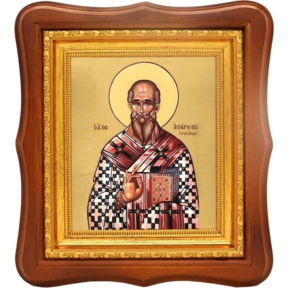 Аверкий Иерапольский, равноапостольный епископ. Икона на холсте.