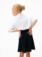 Поло оверсайз с коротким рукавом Mjölk White