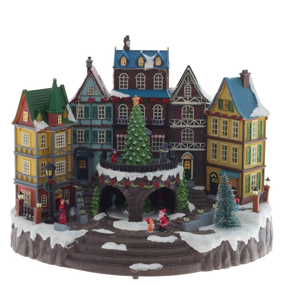 GAEM Фигурка декоративная "Рождество" (4 мелодии, подсвет, движ, 3xAA н/п, +USB), L40 W27 H32 см