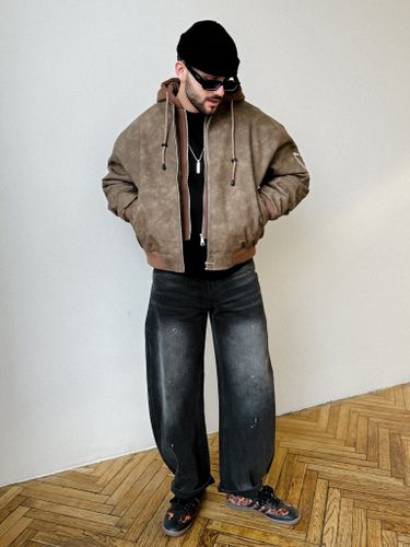 Куртка бомбер мужская утепленная