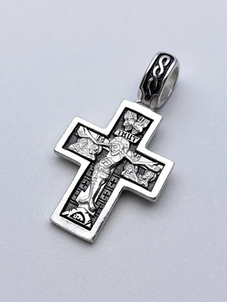 Крест из серебра/Чернение