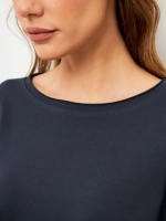 Лонгслив оверсайз с рукавом 3/4 графит