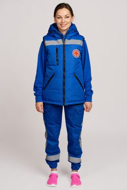 Жилет утепленный с капюшоном женский СП MedicLine