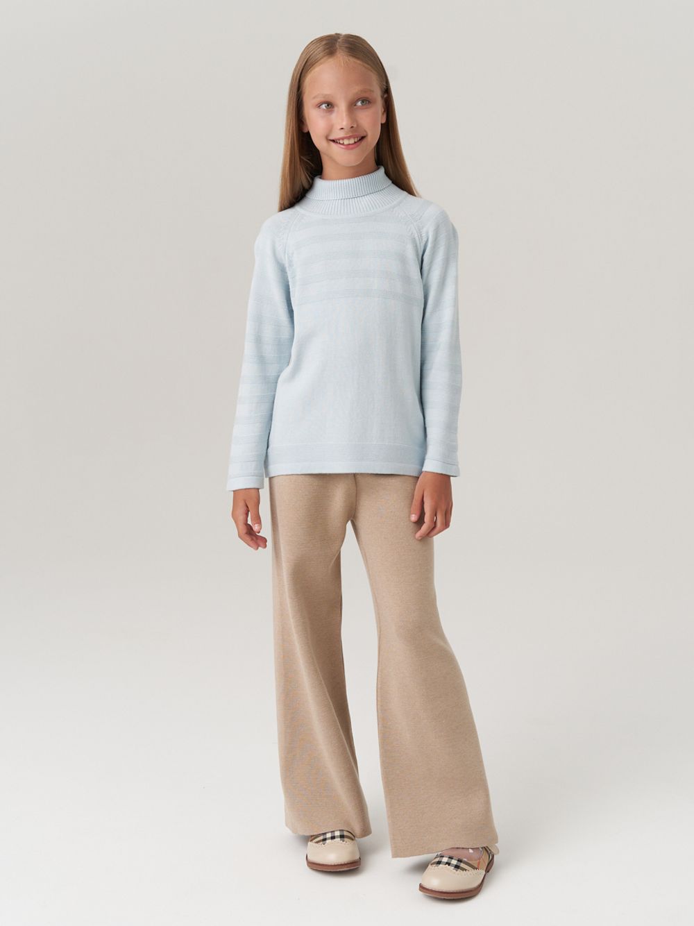 Водолазка в школу для девочки AT743  голубой