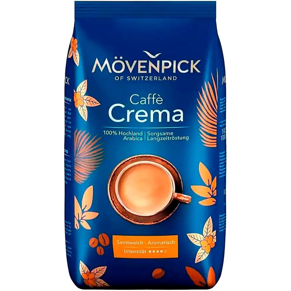 Кофе в зернах Movenpick Caffe Crema 500 г, 2 шт