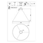 ST605.503.57 Cветильник подвесной SMART ST-Luce Белый/Белый LED 1*57W 2800-6500K