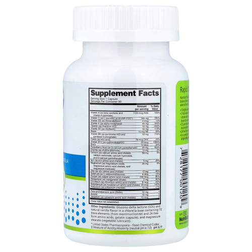 NutriBiotic, Essentials, мультивитамины и минералы, 90 капсул