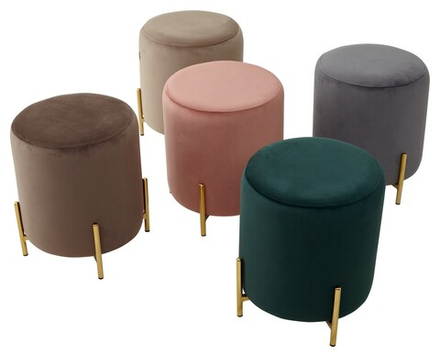 Пуф для гостиной М-City DISAUR Райс (Rice) Bluvel-78 Зеленый, Золотой