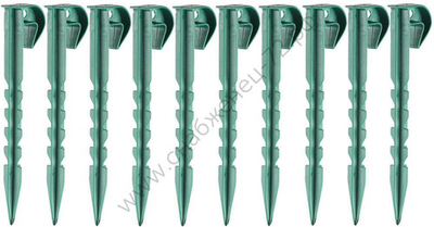 GRINDA 150 мм, 10 шт, первичный полипропилен, набор садовых колышков (8-422361-H10)