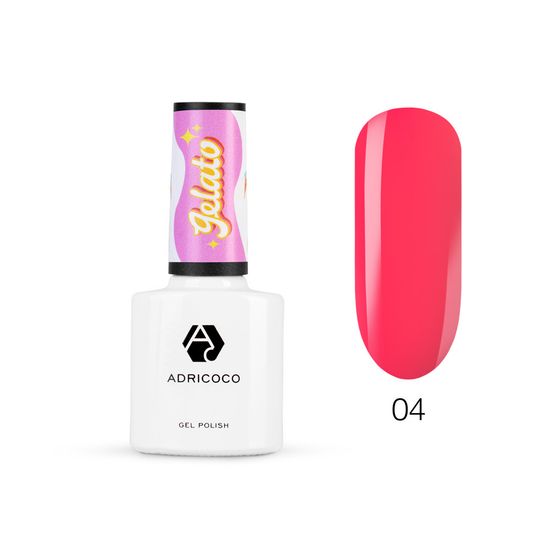 Гель-лак ADRICOCO Gelato 04 Земляничная жвачка (8 мл.)