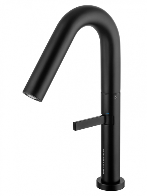 Смеситель для раковины высокий WONZON & WOGHAND, Черный матовый (WW-6068-MB)