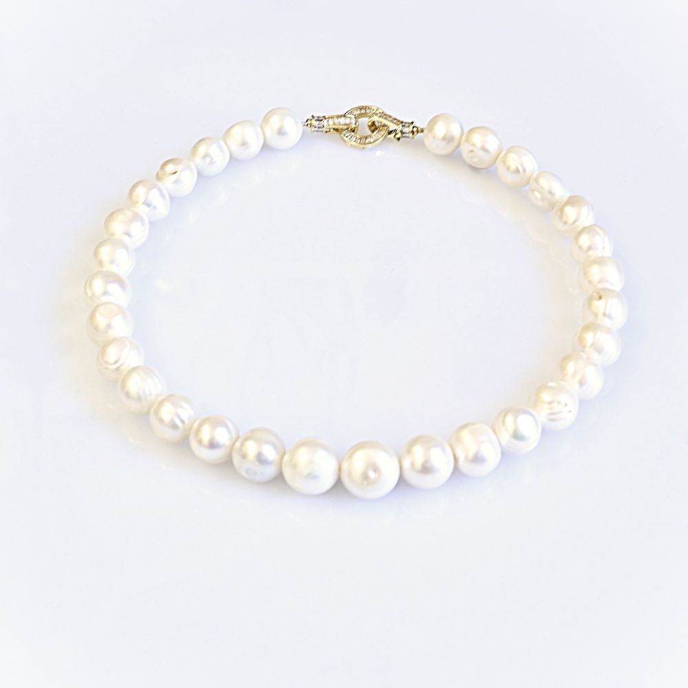 Ожерелье из 30 барочных жемчужин