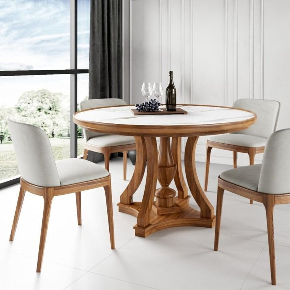 Стол Aspen 130, круглый, керамика матовая